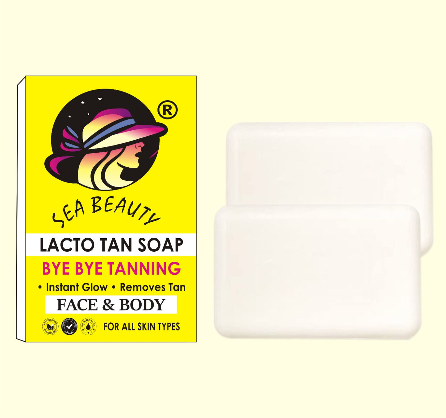 SEA BEAUTY LACTO TAN SOAP 2Ps  SET