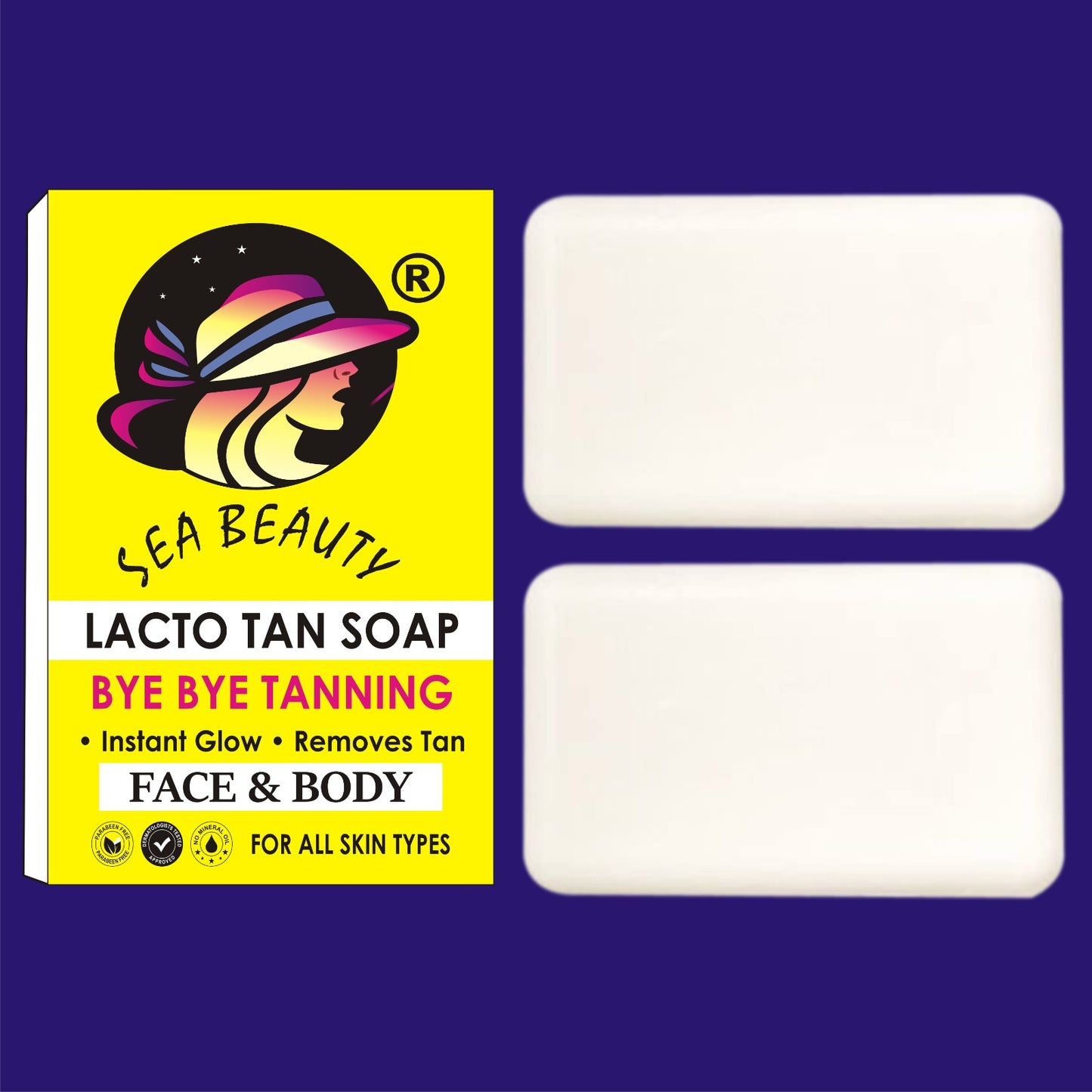 SEA BEAUTY LACTO TAN SOAP 2Ps  SET