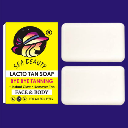 SEA BEAUTY LACTO TAN SOAP 2Ps  SET