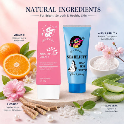 SEA BEAUTY COMBO OF 2PS (BRIGHTENING CREAM + DEAD SKIN REMOVER )