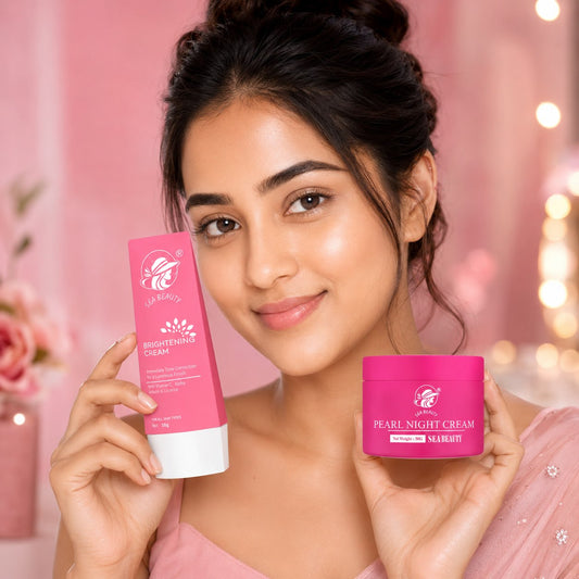 SEA BEAUTY COMBO OF 2PS (BRIGHTENING CREAM + NIGHT CREAM)
