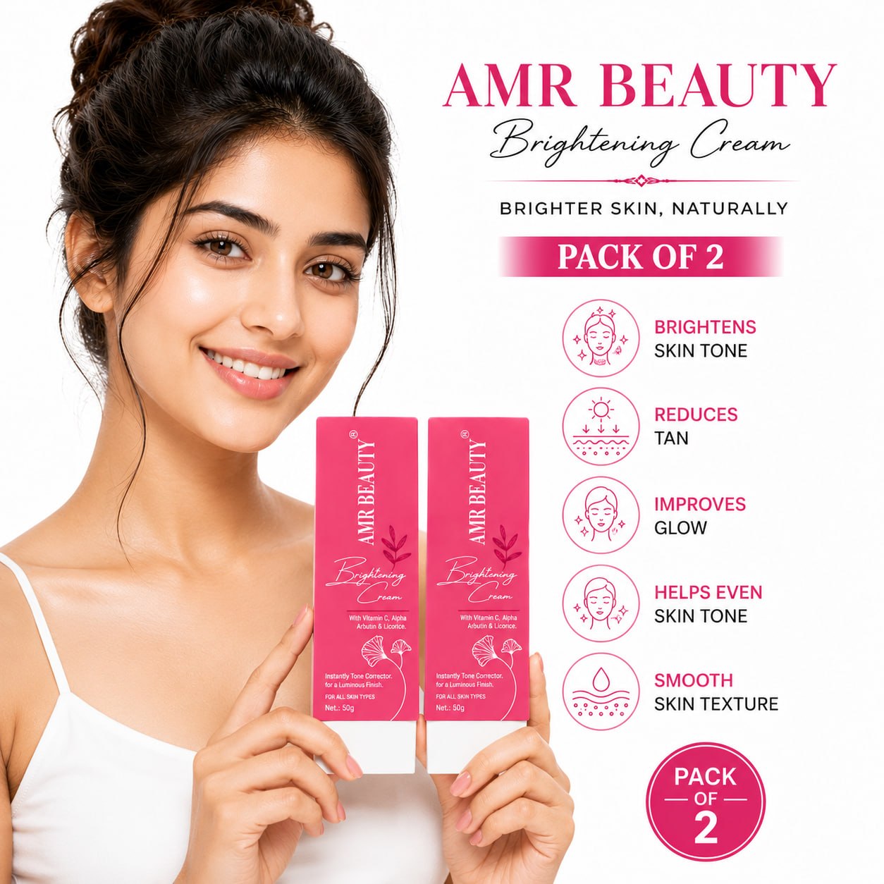 SEA BEAUTY BRIGHTENING CREAM PACK OF 2PS