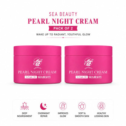 SEA BEAUTY NIGHT CREAM  PACK OF 2PS