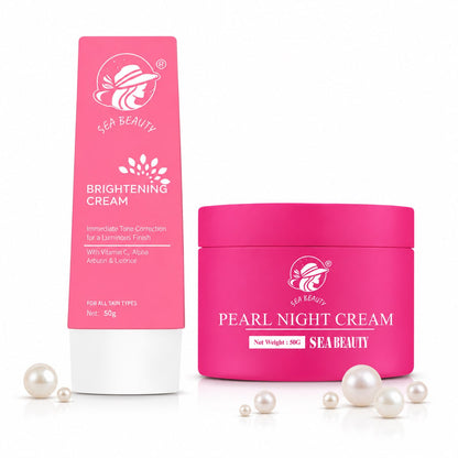 SEA BEAUTY COMBO OF 2PS (BRIGHTENING CREAM + NIGHT CREAM)