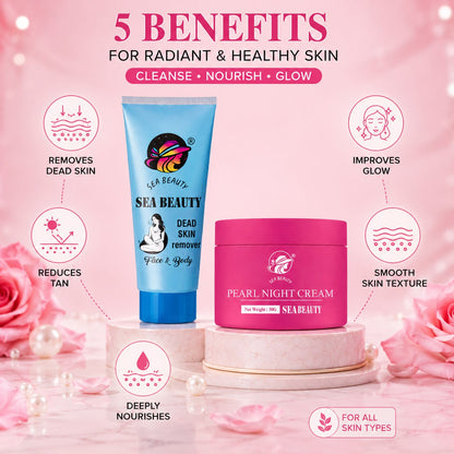 SEA BEAUTY COMBO OF 2PS(NIGHT CREAM + DEAD SKIN REMOVER )