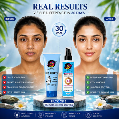 Sea beauty combo body lotion + dead skin remover