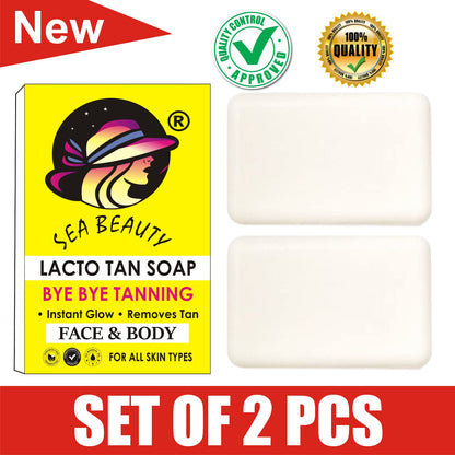 SEA BEAUTY LACTO TAN SOAP 2Ps  SET