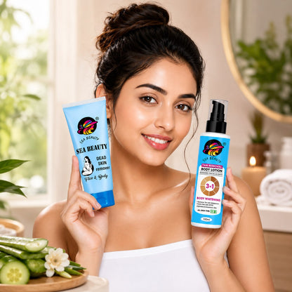 Sea beauty combo body lotion + dead skin remover