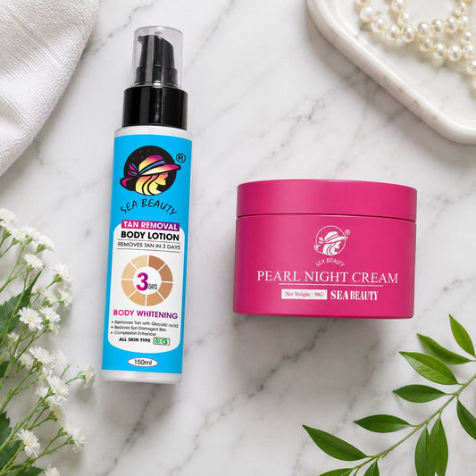 SEA BEAUTY COMBO (NIGHT CREAM + BODY LOTION)