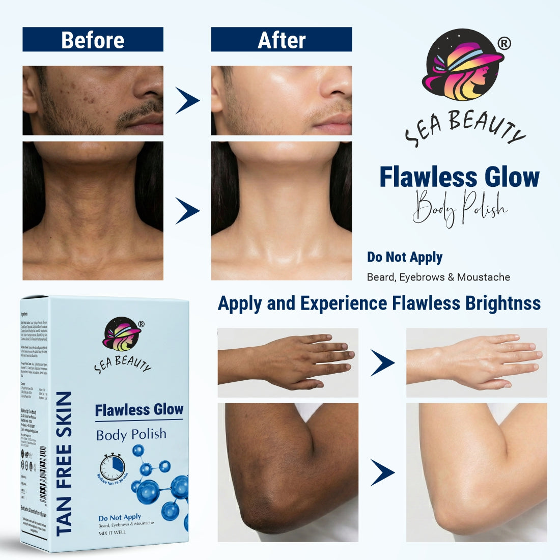 Sea Beauty Tan Polish Face & Body✅