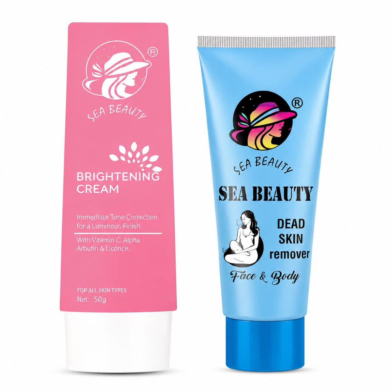 SEA BEAUTY COMBO OF 2PS (BRIGHTENING CREAM + DEAD SKIN REMOVER )