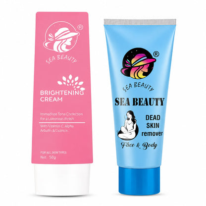 SEA BEAUTY COMBO OF 2PS (BRIGHTENING CREAM + DEAD SKIN REMOVER )