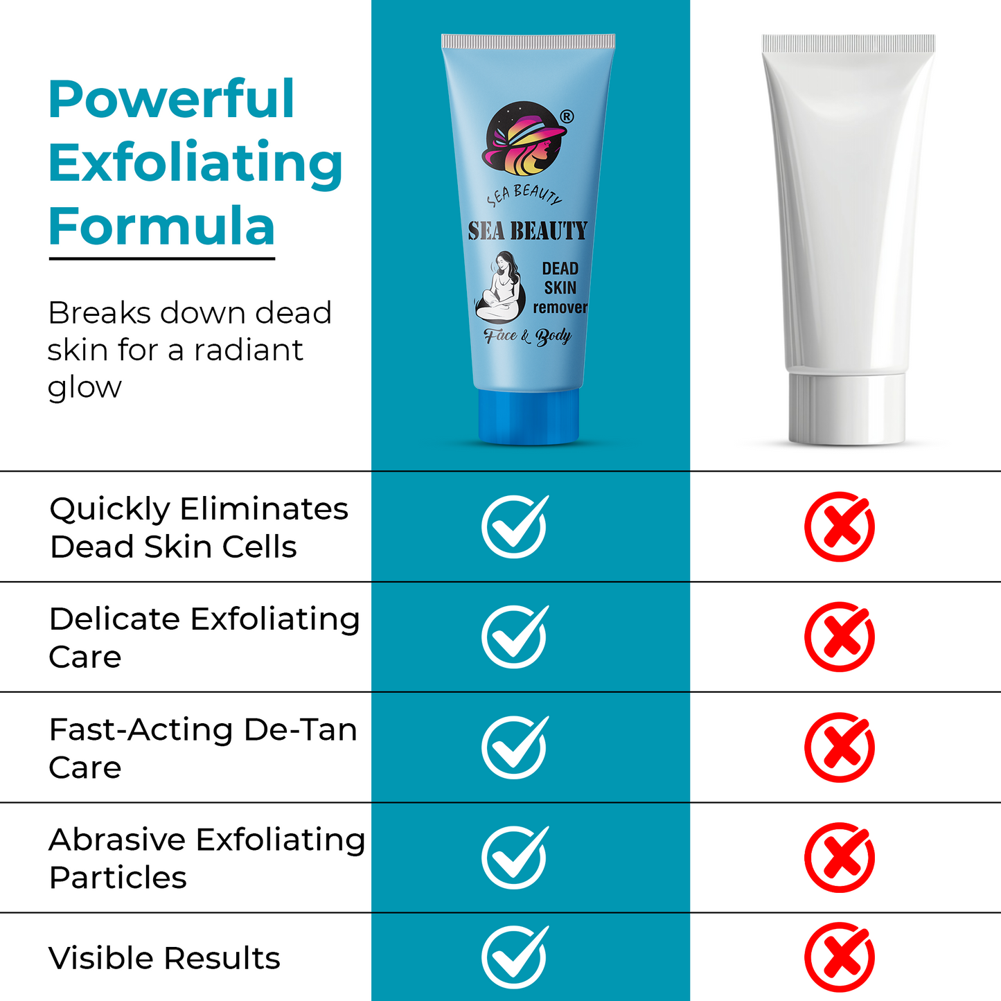 Sea Beauty Dead Skin Remover face & body ✅