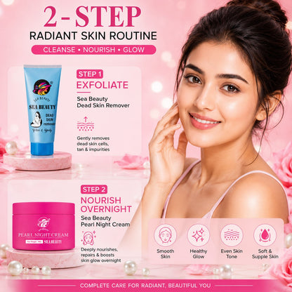 SEA BEAUTY COMBO OF 2PS(NIGHT CREAM + DEAD SKIN REMOVER )