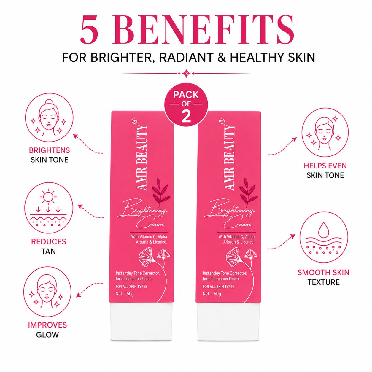 SEA BEAUTY BRIGHTENING CREAM PACK OF 2PS