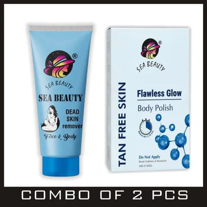 Combo of 2 Products (Sea beauty tan polish + Sea beauty dead skin remover)
