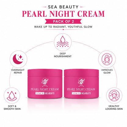 SEA BEAUTY NIGHT CREAM  PACK OF 2PS