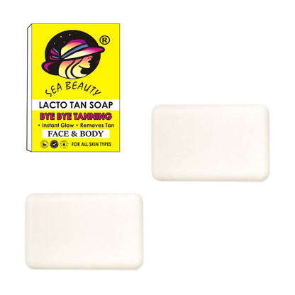 SEA BEAUTY LACTO TAN SOAP 2Ps  SET