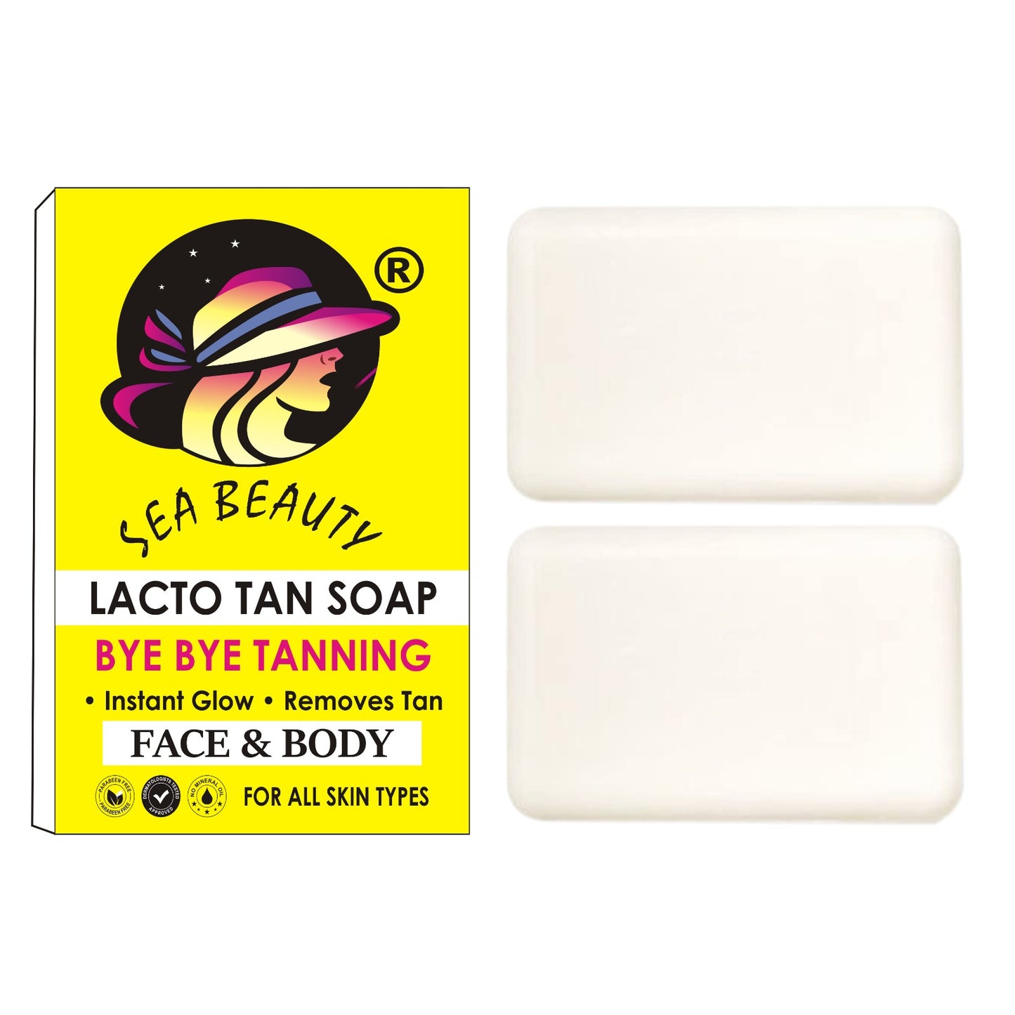 SEA BEAUTY LACTO TAN SOAP 2Ps  SET